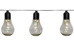 Batterislingor Utomhus|Batterislingor Utomhus<Star Trading Glow Batteridriven Ljusslinga Svart 4m LED