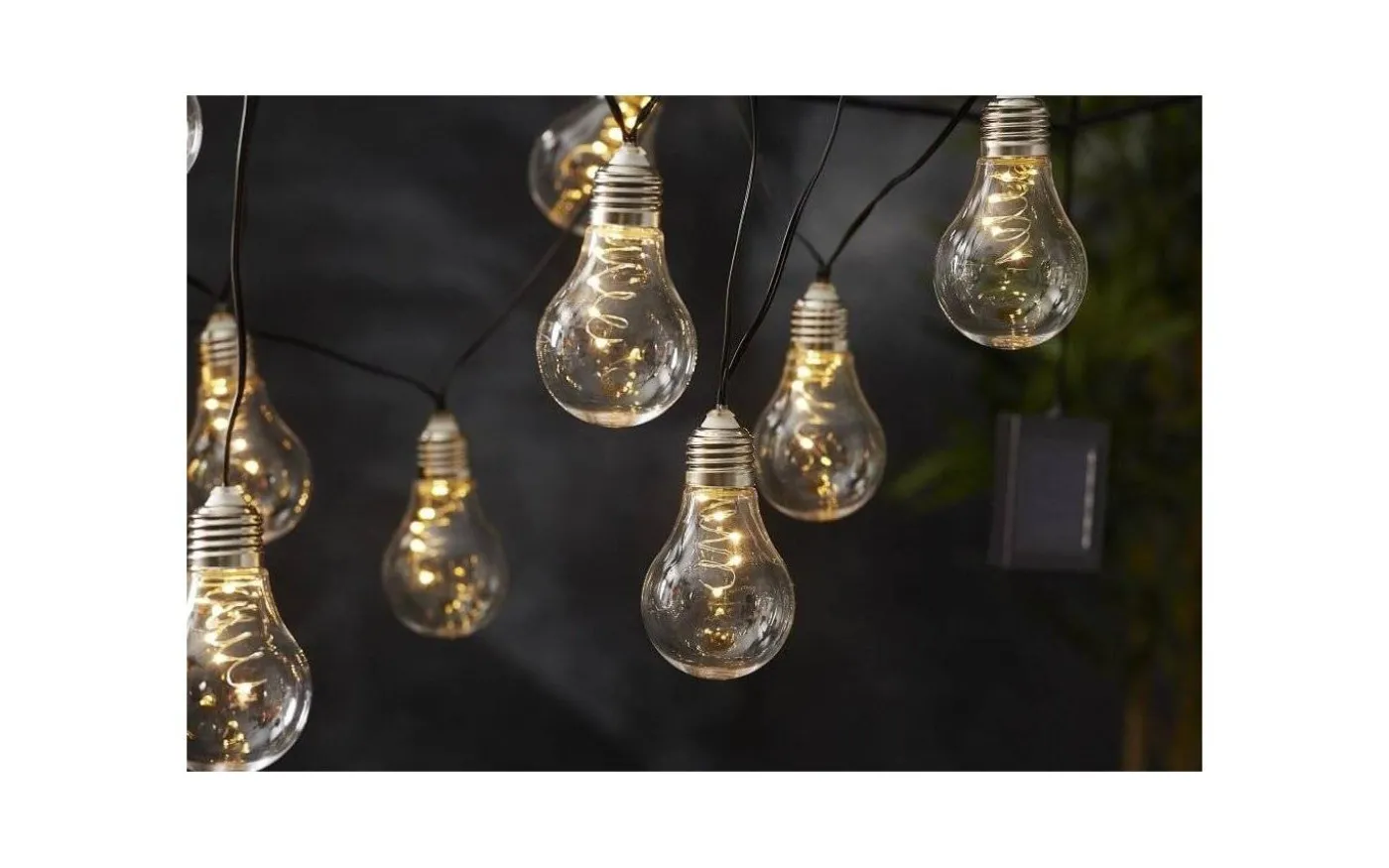 Glow Solcellsdriven Ljusslinga 1,9m LED Varmvit