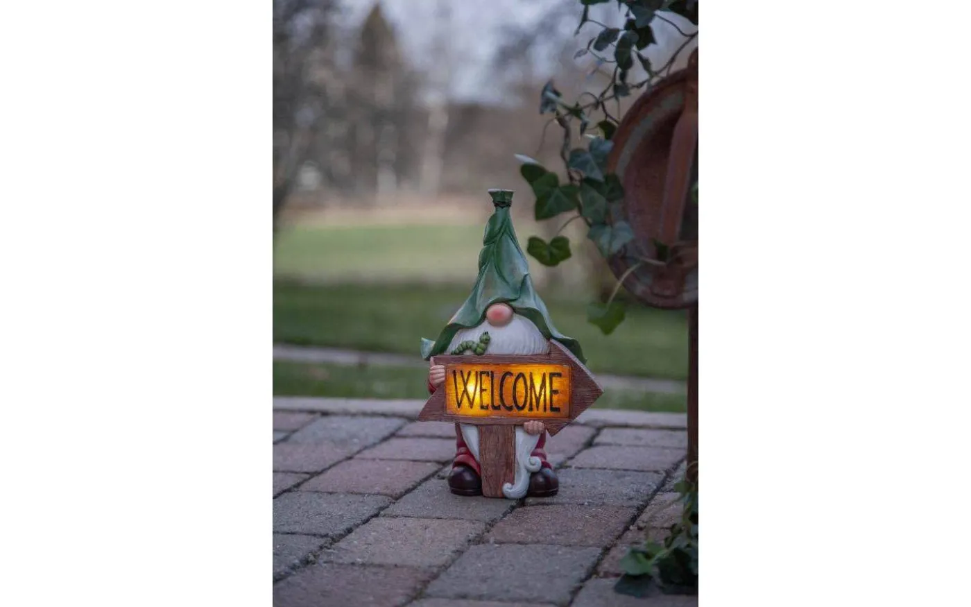 Gnomy Solcellslampa 33cm