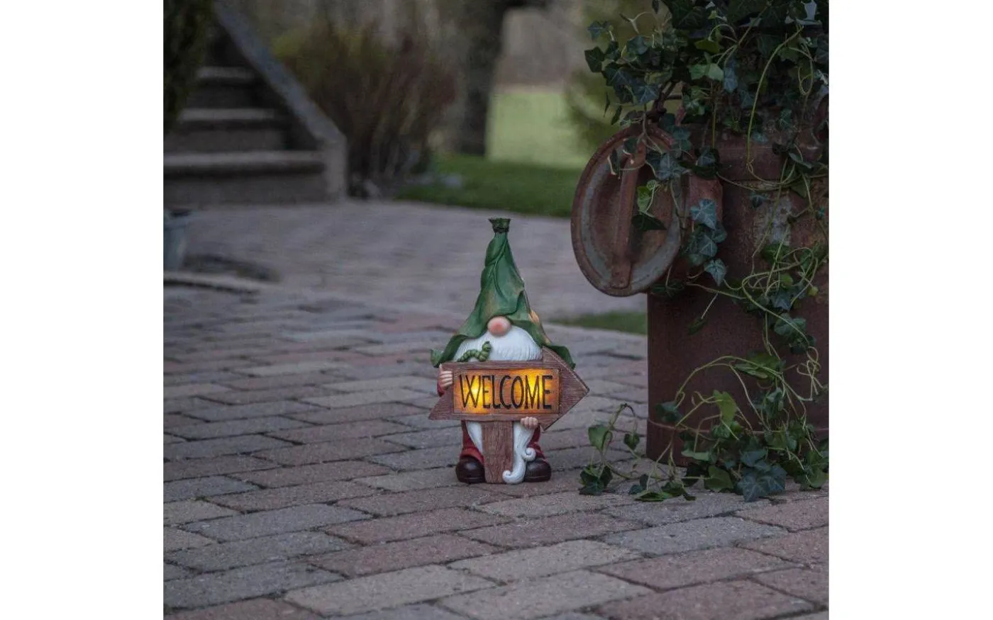 Gnomy Solcellslampa 33cm