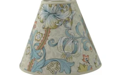 Hallbergs Golden Lily Toppringsskärm Ø22cm Teal William Morris* Toppringsskärmar