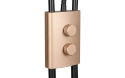 Trio Lighting Golvlampa LED Chris kaffebrun med läslampa* Uplight|Golvläslampor