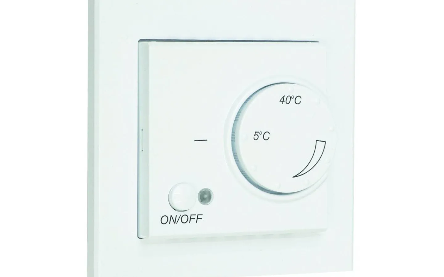 Elradiatorer, Termostater<Malmbergs Golvvärmetermostat Optima, 3200W, Signalvit