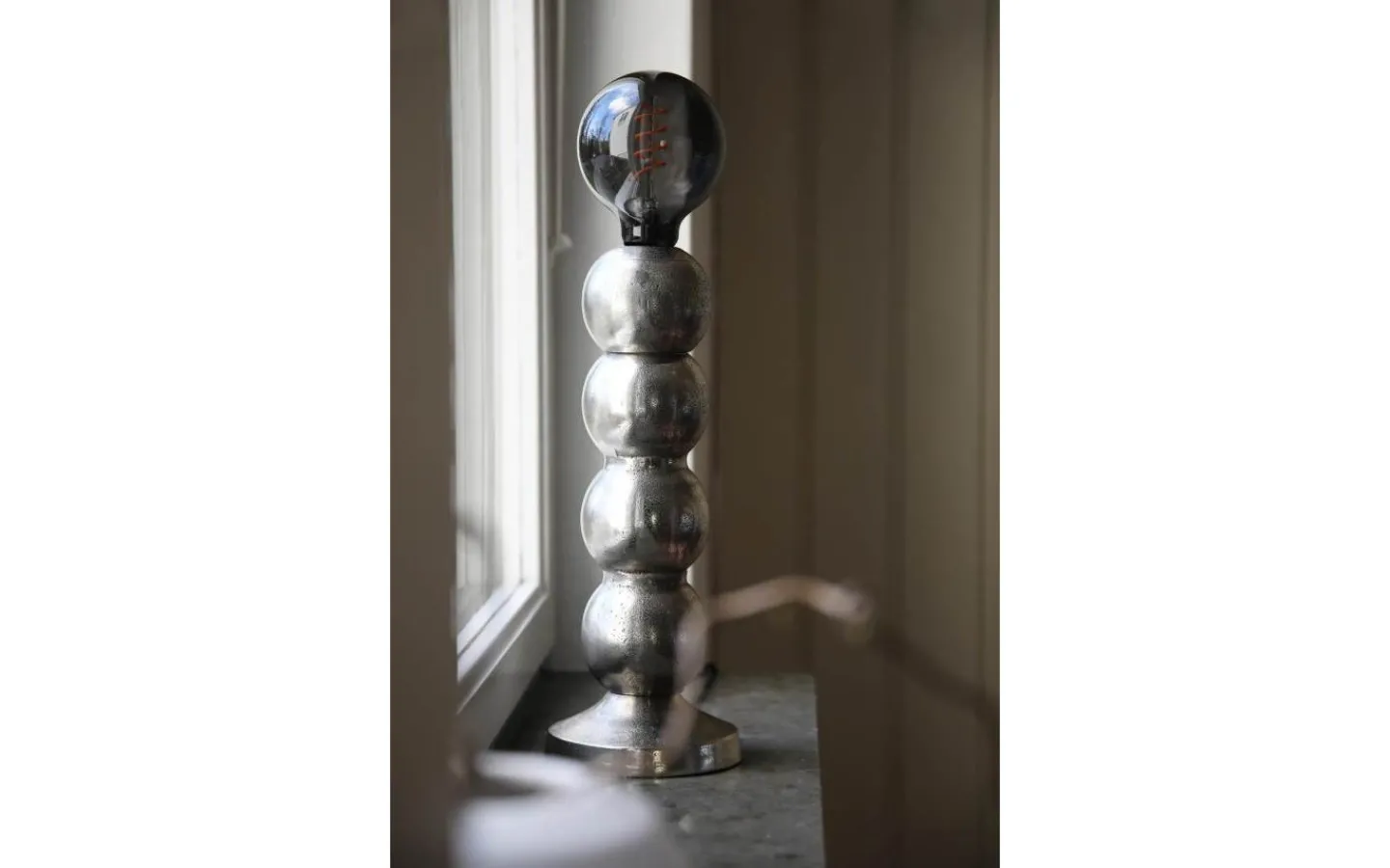 Bordslampor<Markslojd Gong Bordslampa 33cm Silver