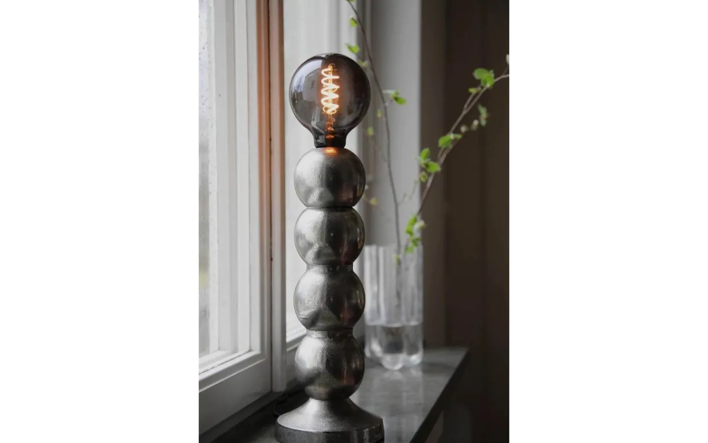 Bordslampor<Markslojd Gong Bordslampa 33cm Silver