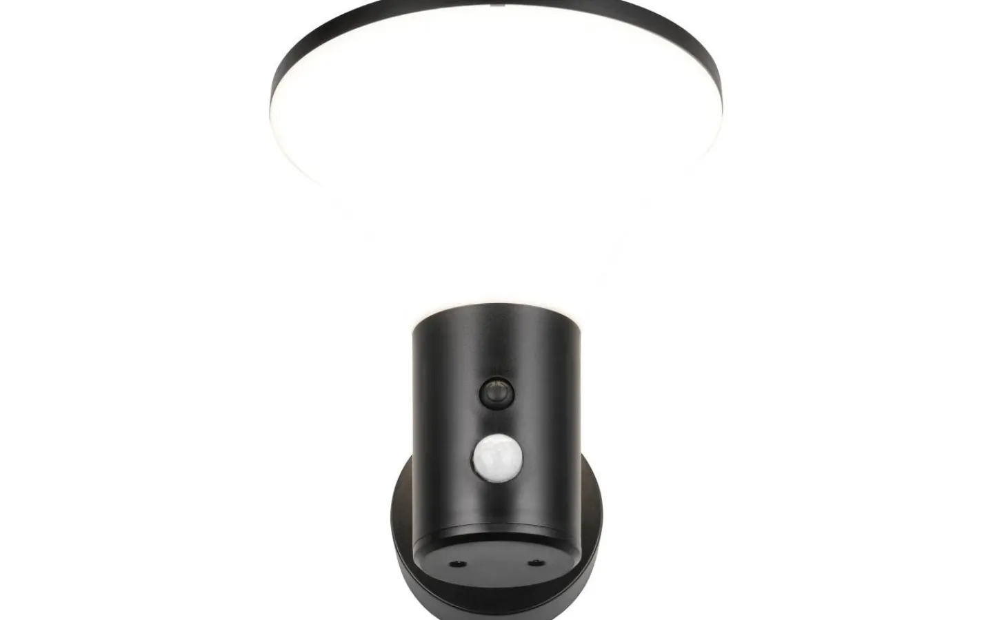 Reality Gorda hybrid solcellsdriven Vägglampa LED matt svart/vit uppladdningsbar rörelse- och skymningssensor 4000K IP44* Solcellslampor Vägg|Visa Alla Solcellslampor