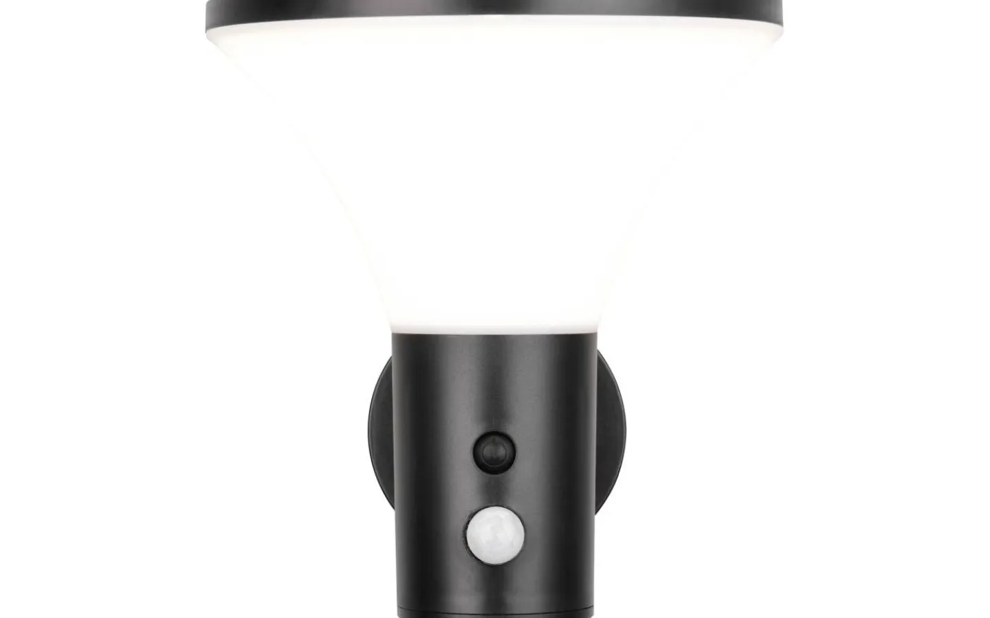 Reality Gorda hybrid solcellsdriven Vägglampa LED matt svart/vit uppladdningsbar rörelse- och skymningssensor 4000K IP44* Solcellslampor Vägg|Visa Alla Solcellslampor