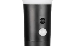 Gorda hybrid solcellslampa 50cm matt svart/vit uppladdningsbar, sensor 4000K IP44