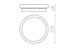 Badrum|Badrumslampor Tak<Rendl Gorra Plafond 28cm 2xE14 Matt nickel IP44