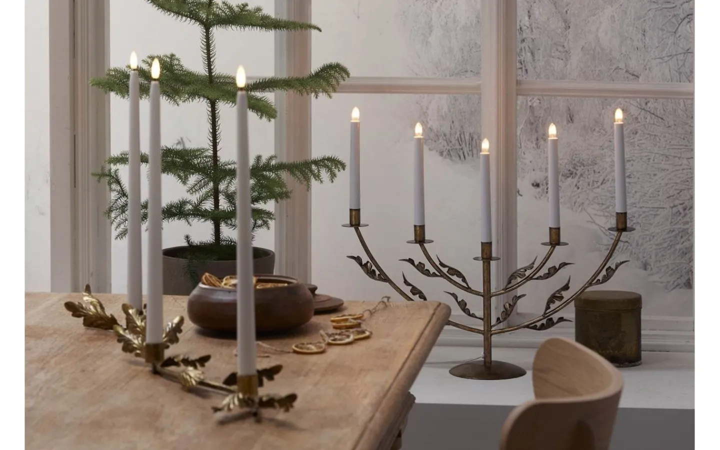 Star Trading Grace Adventsljusstake Mässing 48cm* Adventsljusstakar 31-60 Cm