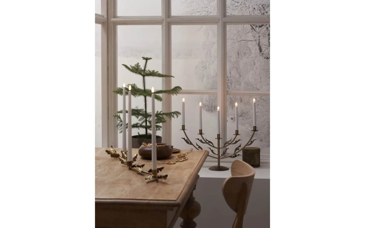 Star Trading Grace Adventsljusstake Mässing 48cm* Adventsljusstakar 31-60 Cm