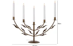 Star Trading Grace Adventsljusstake Mässing 48cm* Adventsljusstakar 31-60 Cm