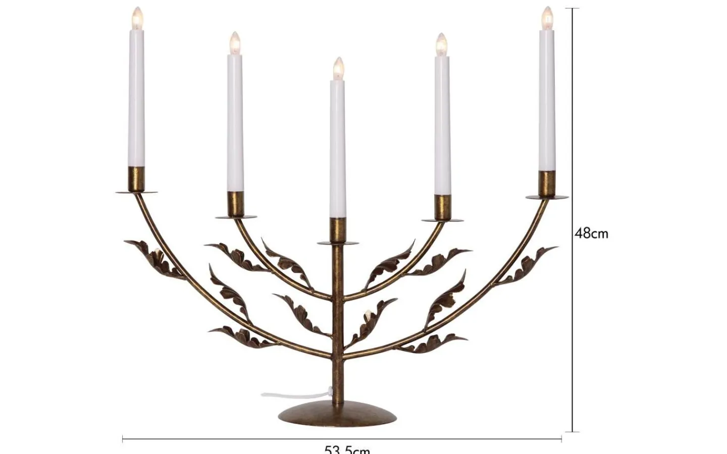 Star Trading Grace Adventsljusstake Mässing 48cm* Adventsljusstakar 31-60 Cm