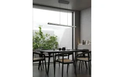 Trio Lighting Graham Takpendel LED mattsvart* Avlånga Taklampor