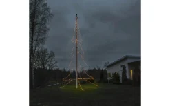 Flaggstångsbelysning<Konstsmide Gran Flaggstångsbelysning 3x9m Amber IP44