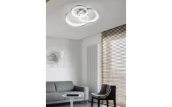 Trio Lighting Granada Plafond LED 3-delad 71cm matt vit/krom* Plafonder