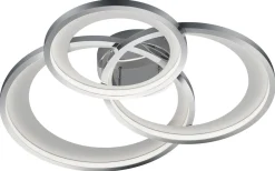 Trio Lighting Granada Plafond LED 3-delad 71cm matt vit/krom* Plafonder