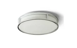 Grande Plafond 25cm Krom/Opal 12W LED 3000K IP44