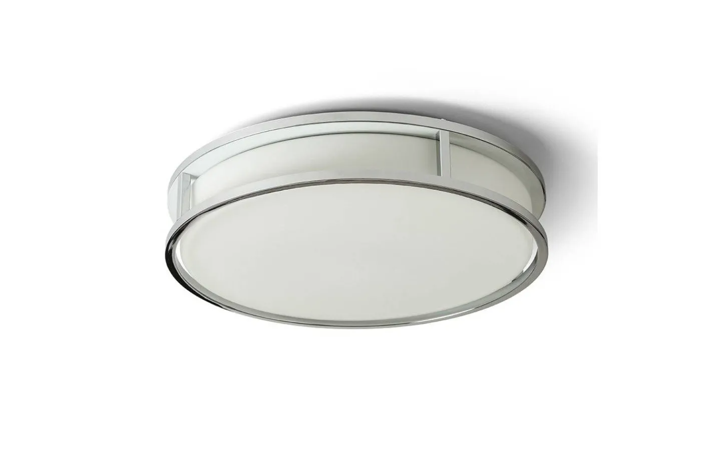 Badrum|Badrumslampor Tak<Rendl Grande Plafond 35cm Plafond Krom/Opal 24W LED 3000K IP44