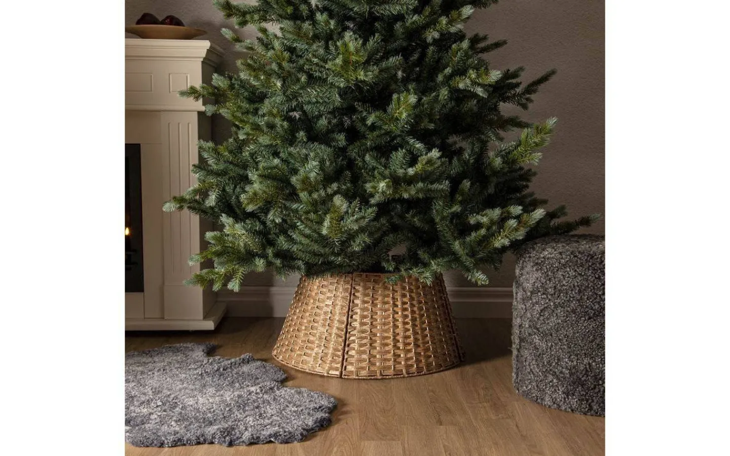 Julgranstillbehör<Star Trading Granig Julgranskorg Beige