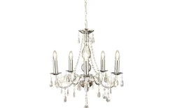 Kristallkronor<Aneta Granville Kristallkrona 5L 50cm Krom