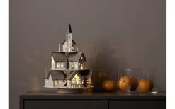 Star Trading Grauberg Batteridriven Speldosa 29cm Grå* Julbyar Och Figurer