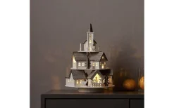 Star Trading Grauberg Batteridriven Speldosa 29cm Grå* Julbyar Och Figurer