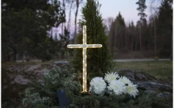 Gravecross Batteridriven Dekoration 41cm Timer 200h IP44