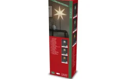 Gregory Julstjärna på Fot 80cm Greige