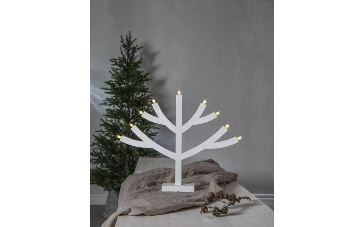 Star Trading Grene Adventsljusstake 51cm Vit* Visa Alla Adventsljusstakar|Adventsljusstakar 31-60 Cm