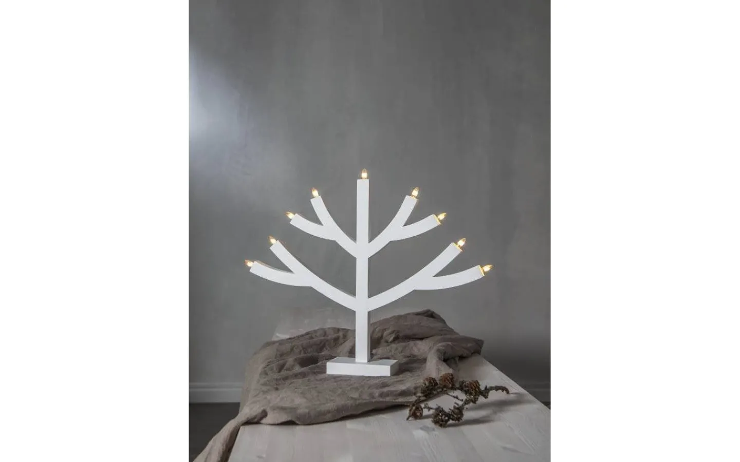 Star Trading Grene Adventsljusstake 51cm Vit* Visa Alla Adventsljusstakar|Adventsljusstakar 31-60 Cm