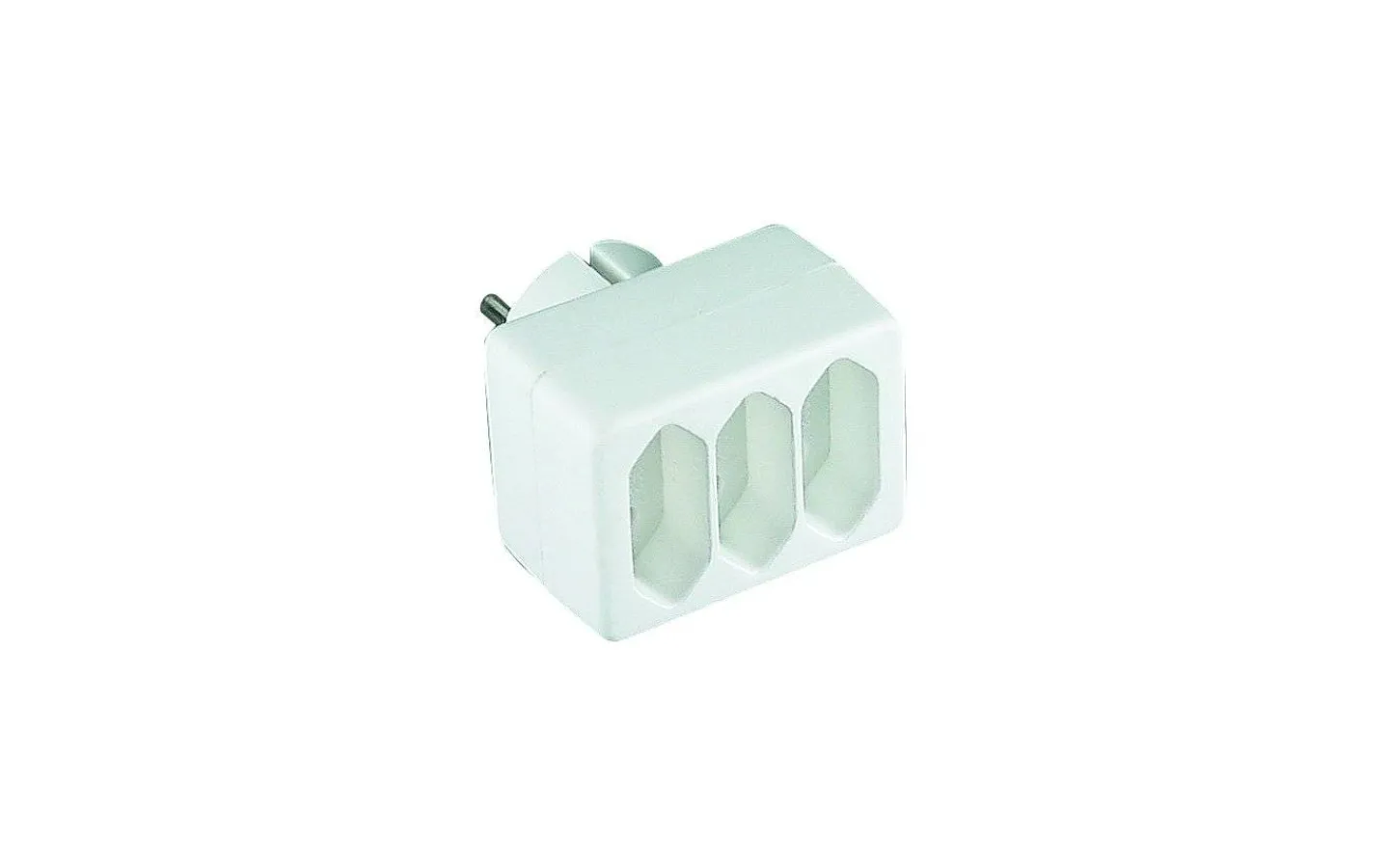 Malmbergs Grenpropp, Euro, 3-vägs, Vit* Grendosor & Förlängningskablar