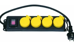 Cee,Skarvkabel,Central,Dimmrar<Malmbergs Grenuttag IP44, Med jord, 4-vägs med brytare, 0,5m