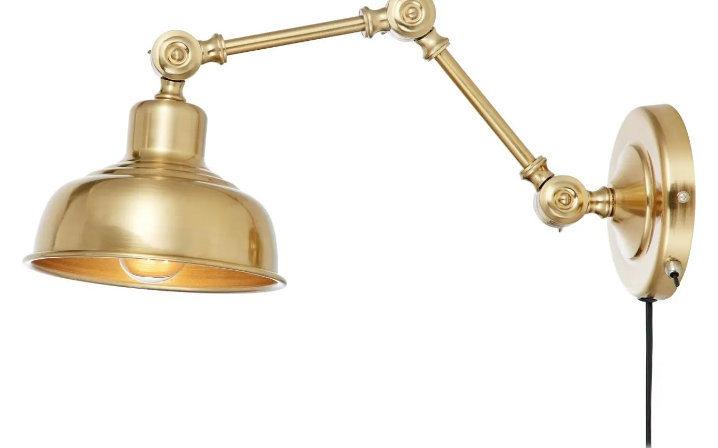 Markslojd Grimstad Vägglampa Mässing* Kök & Matplats|Läslampor