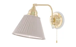 Karlskrona Lampfabrik Gripenberg - Mässing / Brytare / Vitt fäste* Läslampor