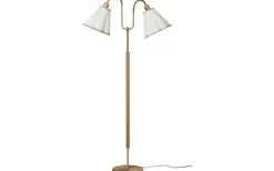 Gripsholm Golvfot 148cm Mässing/Bok