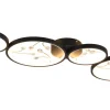 Trio Lighting Groovy Plafond LED 4-delad matt svart/guld* Plafonder