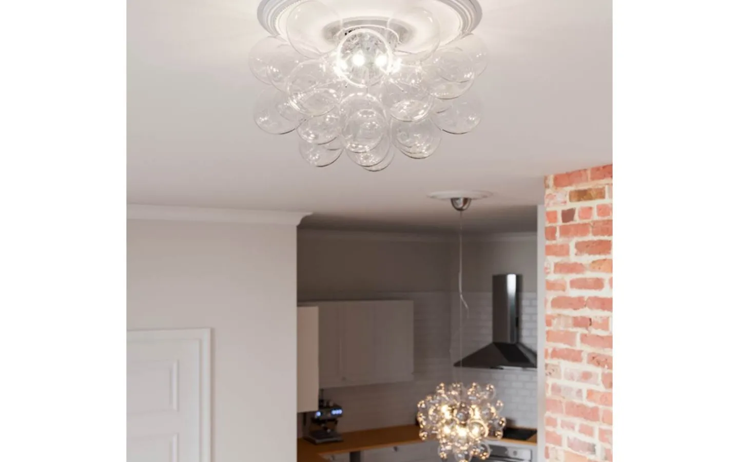 Sovrum|Plafonder<By Rydens Gross Plafond 50cm Klarglas