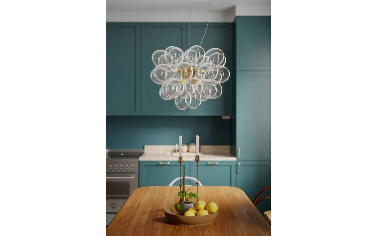 Stora Taklampor Ø50-69 Cm<By Rydens Gross Taklampa 50cm Mässing/Klar