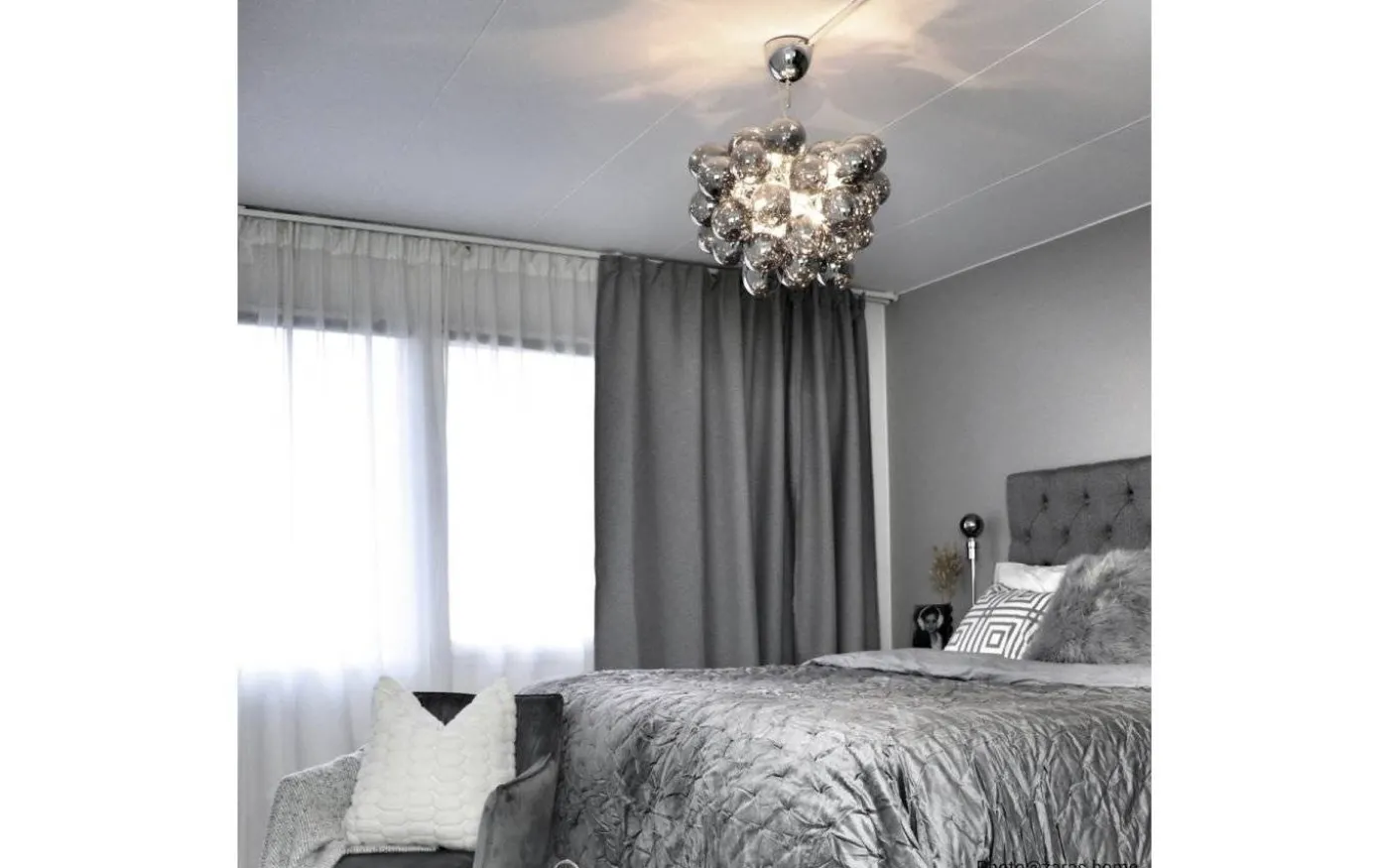 Gross Taklampa 50cm Rökgrå