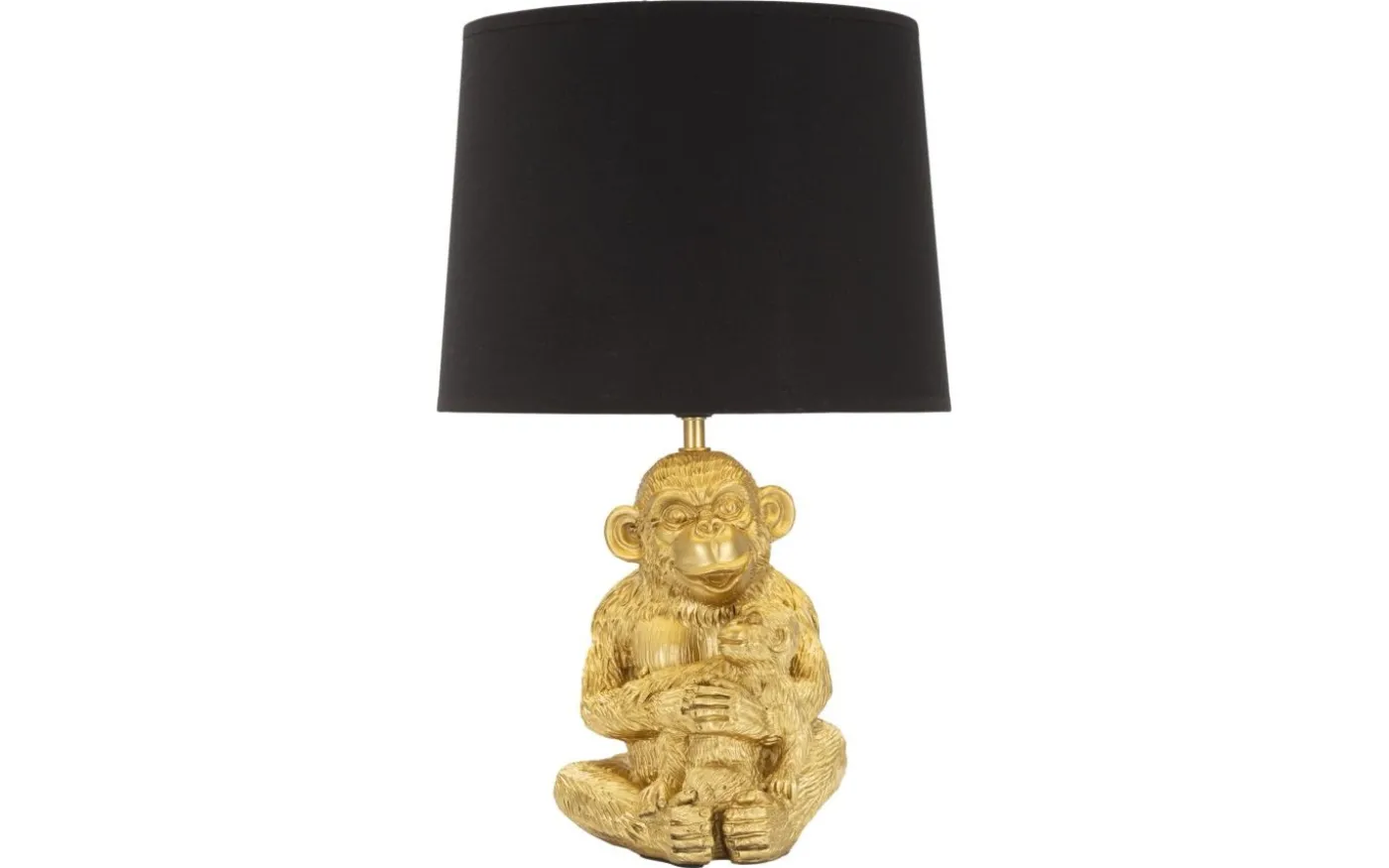 Grosso Bordslampa Apa 49cm Guld/Svart