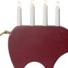 Gry Adventsljusstake 28cm Röd