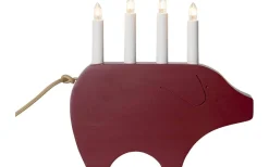 Gry Adventsljusstake 28cm Röd