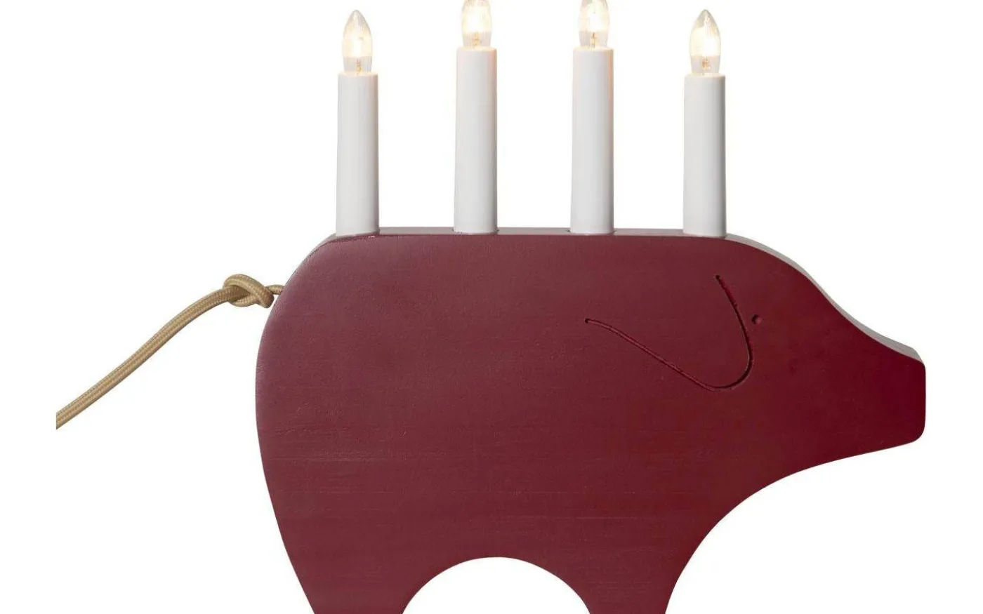 Gry Adventsljusstake 28cm Röd