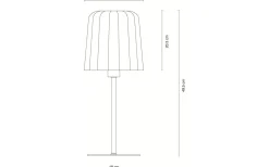 Bordslampor<Dyberg Larsen Gry Bordslampa 49,5cm Gula