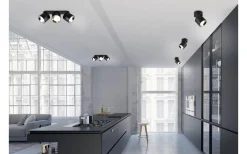 Takspot Med 3 Lampor<Trio Lighting Guayana Spotlight 3-delad GU10 mattsvart