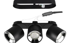 Takspot Med 3 Lampor<Trio Lighting Guayana Spotlight 3-delad GU10 mattsvart