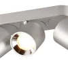 Trio Lighting Guayana Spotlight 3-delad GU10 borstad aluminium* Takspot Med 3 Lampor