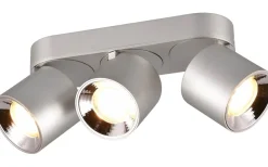 Trio Lighting Guayana Spotlight 3-delad GU10 borstad aluminium* Takspot Med 3 Lampor