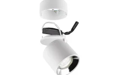 Trio Lighting Guayana Spotlight 1-dels GU10 matt vit* Takspot Med 1 Lampa